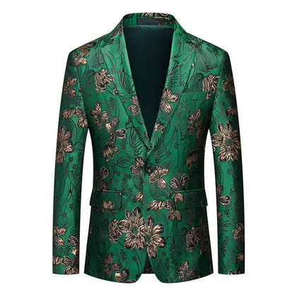 Veste de Soirée Pour Homme, Coupe Ajustée, Revers Crantés, Simple Boutonnage, Un Bouton