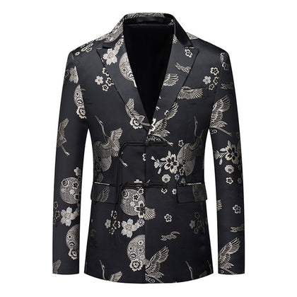 Veste de Soirée Pour Homme Coupe Ajustée, Simple Boutonnage et Deux Boutons