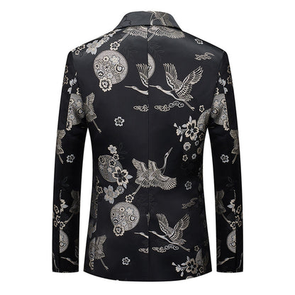 Veste de Soirée Pour Homme Coupe Ajustée, Simple Boutonnage et Deux Boutons