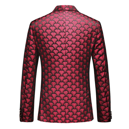 Veste de Soirée Pour Homme, Coupe Ajustée, Simple Boutonnage et Un Bouton