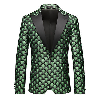 Veste de Soirée Pour Homme, Coupe Ajustée, Simple Boutonnage et Un Bouton