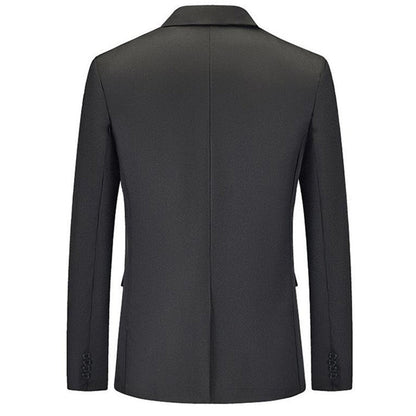 Veste Formelle Homme Minimaliste à Un Bouton, Coupe Ajustée et Col à Cran Aigu