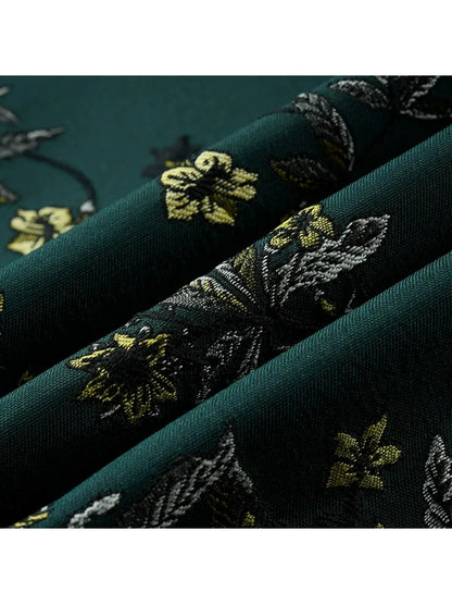 Veste de Soirée pour Homme avec Broderie Florale, Coupe Ajustée, Revers à Crans & 1 Bouton