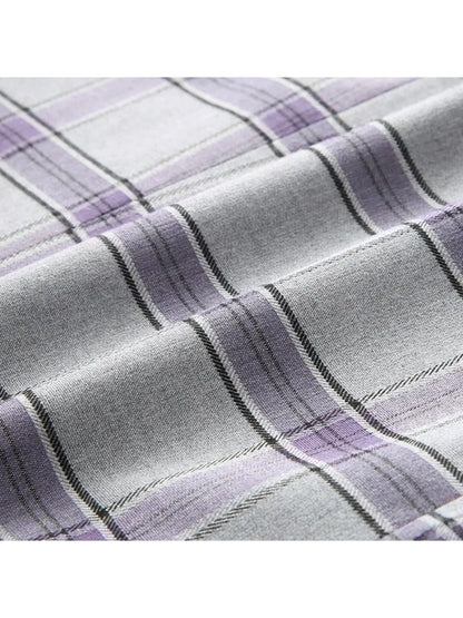 Costume de Soirée 3 Pièces à Carreaux pour Homme, Coupe Ajustée, Revers à Crans & 1 Bouton