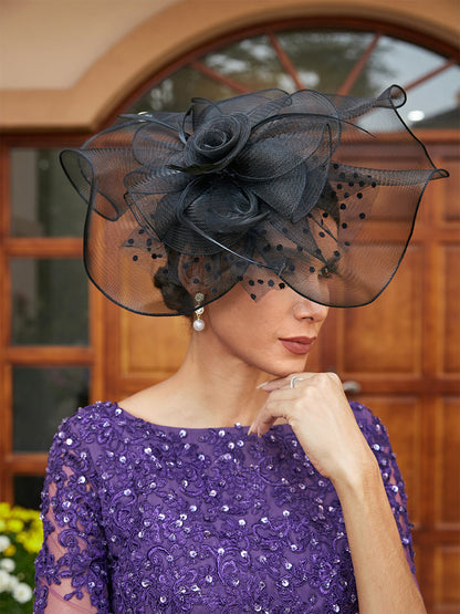 Fascinateurs Élégants En Tulle avec Plumes