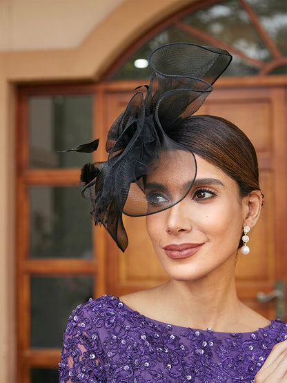 Fascinateurs Élégants En Tulle avec Plumes