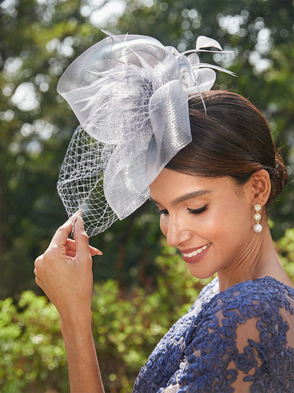 Fascinateurs Élégants En Tulle avec Plumes
