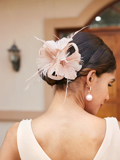 Fascinateurs Classiques En Tulle avec Plumes