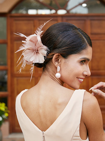 Fascinateurs Classiques En Tulle avec Plumes