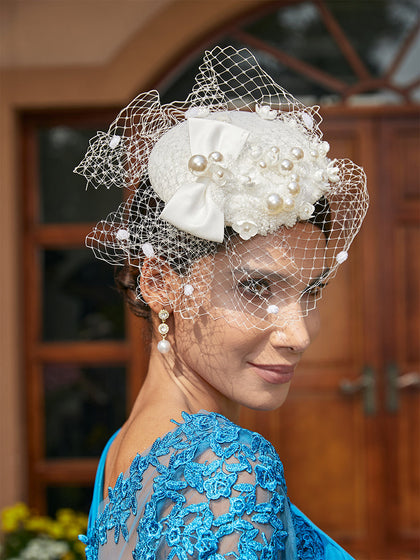 Élégants Fascinateurs En Tulle avec Perles