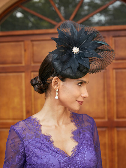Fascinateurs Élégants En Tulle avec Plumes
