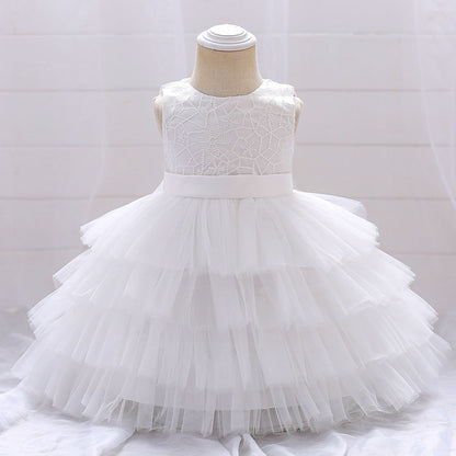 Robe de Bal à Encolure Dégagée Sans Manches Pour Demoiselled'Honneur avec Volants