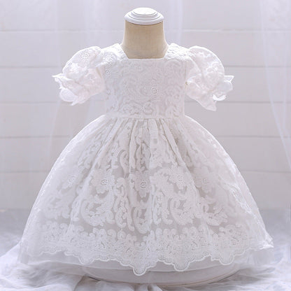 Robe de Bal en Tulle à Col Carré et Dentelle Pour Demoiselled'Honneur