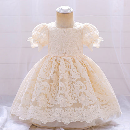 Robe de Bal en Tulle à Col Carré et Dentelle Pour Demoiselled'Honneur