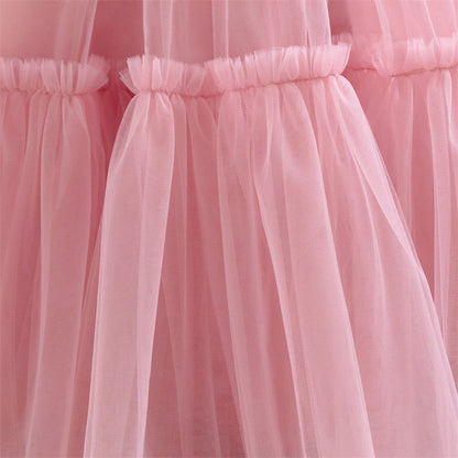 Robe de Bal à Encolure Dégagée Sans Manches Pour Demoiselled'Honneur avec Fronces