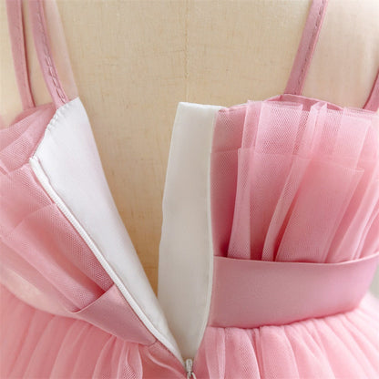 Robe de Bal à Encolure Dégagée Sans Manches Pour Demoiselled'Honneur avec Fronces