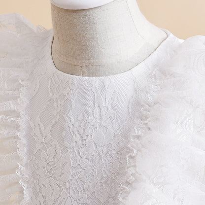 Robe de Bal à Manches 3/4 et Décolleté Plongeant avec Fronces