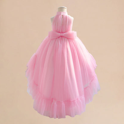 Robe de Bal Dos Nu Sans Manches Pour Demoiselled'Honneur avec Fronces