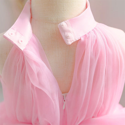 Robe de Bal Dos Nu Sans Manches Pour Demoiselled'Honneur avec Fronces