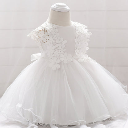 Robe de Bal à Encolure Dégagée Sans Manches Pour Demoiselled'Honneur avec Appliques