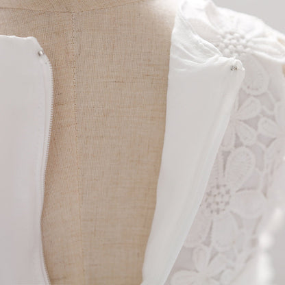 Robe de Bal à Encolure Dégagée Sans Manches Pour Demoiselled'Honneur avec Appliques
