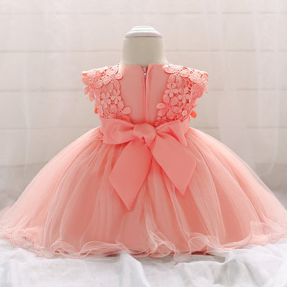 Robe de Bal à Encolure Dégagée Sans Manches Pour Demoiselled'Honneur avec Appliques