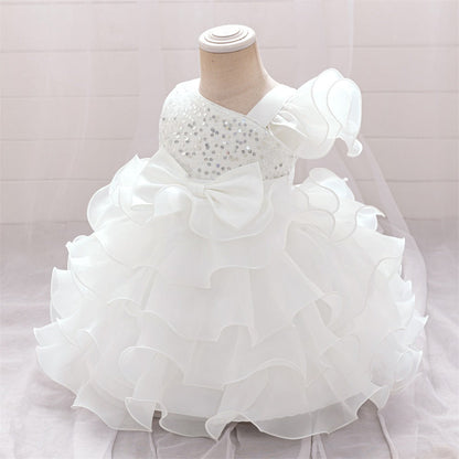 Robe de Bal Asymétrique Sans Manches Pour Demoiselled'Honneur avec Volants
