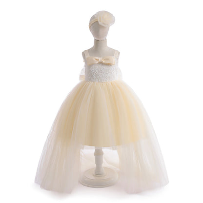 Robe de Bal à Manches 3/4 et Nœud Papillon, Ensemble 2 Pièces
