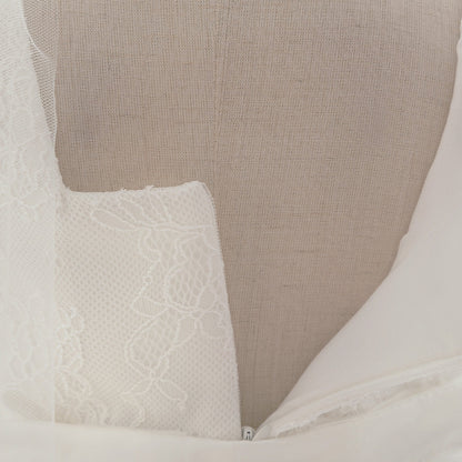 Robe de Bal à Encolure Dégagée Sans Manches en Dentelle Pour Fille