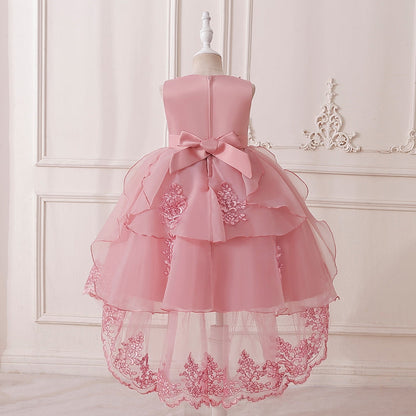 Robe de Bal à Encolure Dégagée Sans Manches et Perles Pour Demoiselled'Honneur