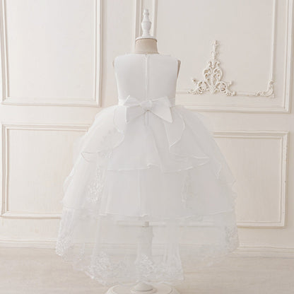 Robe de Bal à Encolure Dégagée Sans Manches et Perles Pour Demoiselled'Honneur