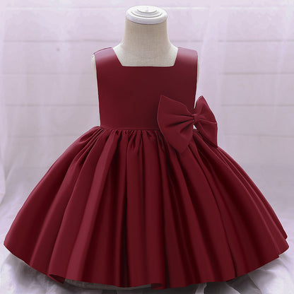 Robe de Bal à Col Carré et Sans Manches, Froncée, Pour Demoiselled'Honneur