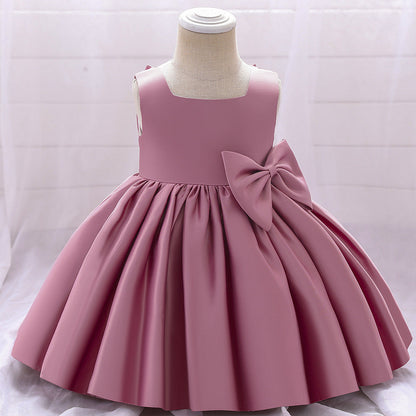 Robe de Bal à Col Carré et Sans Manches, Froncée, Pour Demoiselled'Honneur