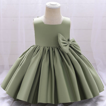 Robe de Bal à Col Carré et Sans Manches, Froncée, Pour Demoiselled'Honneur