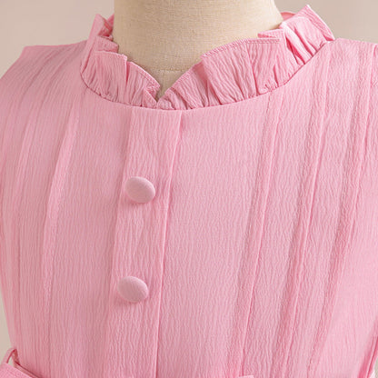 Robe de Bal à Encolure Dégagée et Sans Manches, Froncée, Pour Demoiselled'Honneur