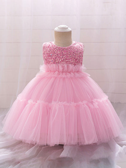 Robe de Bal à Encolure Dégagée et Sans Manches, Froncée, Pour Demoiselled'Honneur