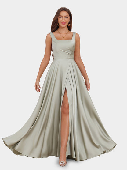 Robe de Soirée Trapèze/Princesse Sans Manches avec Décolleté En V et Fronces