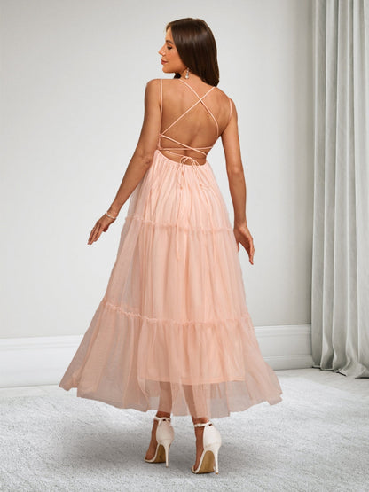 Robes de Maternité en Tulle à Bretelles Spaghetti Ligne A/Princesse sans Manches avec Sequins