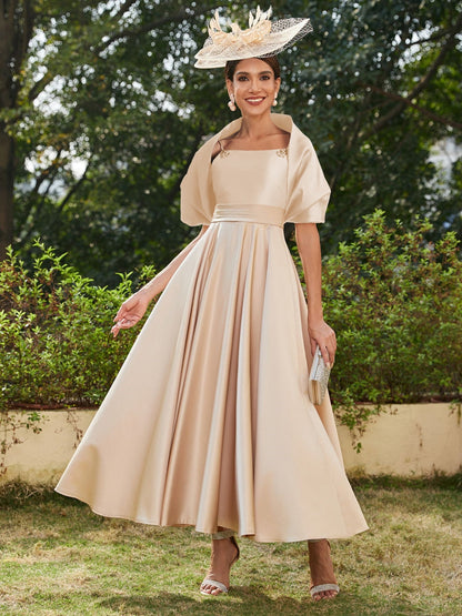 Robe de Soirée Longue Sans Manches à Bretelles Spaghetti de Forme Trapèze/Princesse