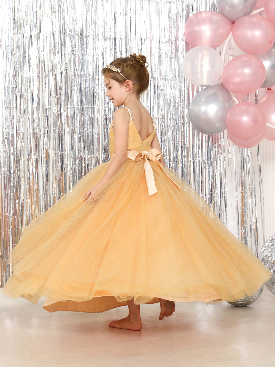 Robe De Princesse D'été Pour Fille - Sans Manches, Ceinture Incluse, Plissée - Tenue Légère Et élégante Pour Toutes Occasions - 10