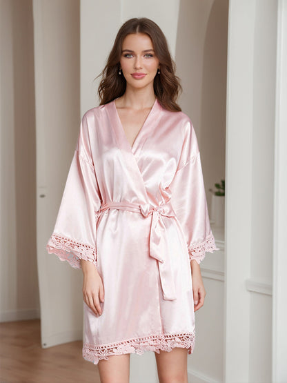 Robes de Mariée Courtes/Mini à Manches Longues pour Femmes avec Appliques