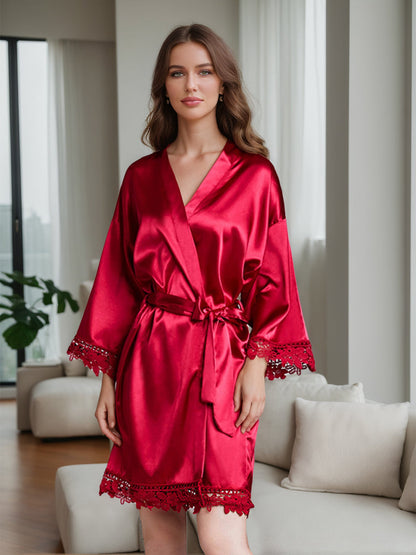 Robes de Mariée Courtes/Mini à Manches Longues pour Femmes avec Appliques