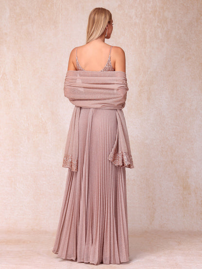 Forme Princesse Bretelles spaghetti Sans Manches Longue Robes de soirée formelles avec Paillettes
