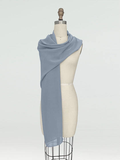 (45x225cm) Châles et Écharpes en Mousseline pour Femmes