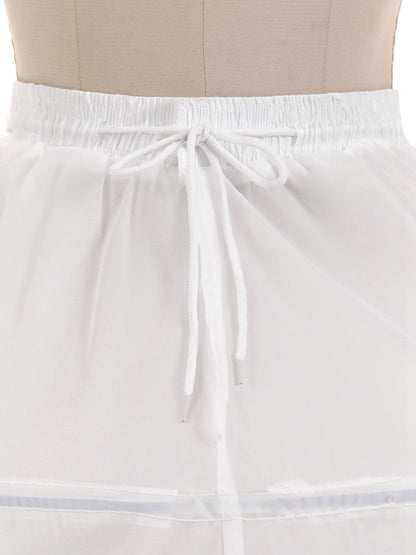 Jupons en nylon à 1 niveau, longueur au sol, 6 cerceaux, robe de bal de mariage