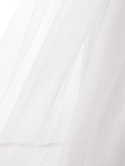 Voiles de mariée longs en tulle élégants à 2 couches